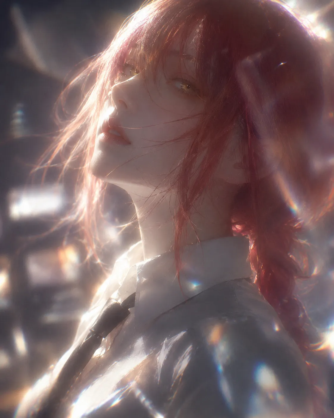 Ethereal Frieren Dreamy Soft-Focus Portrait