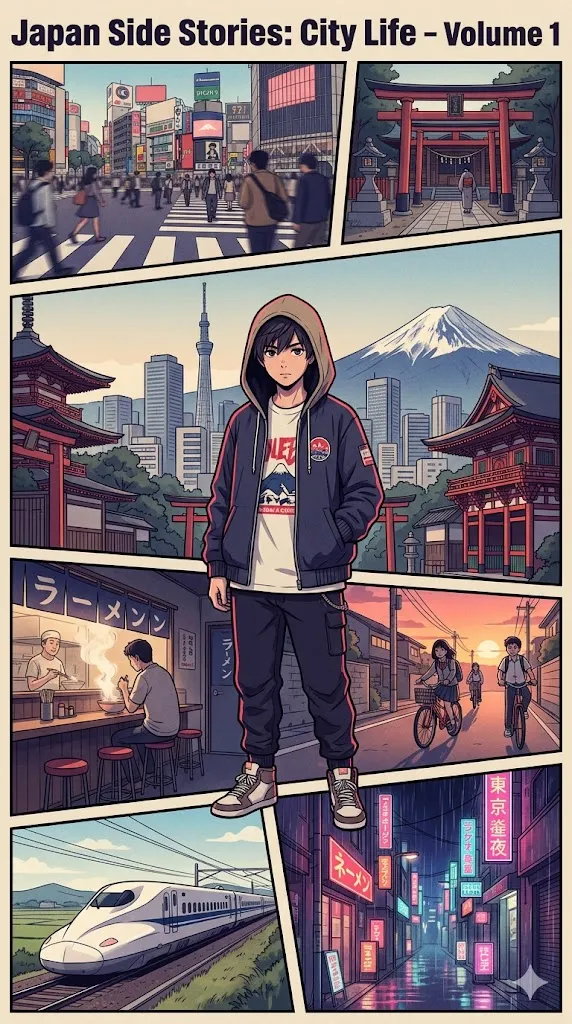 Japan Side Stories City Life Poster